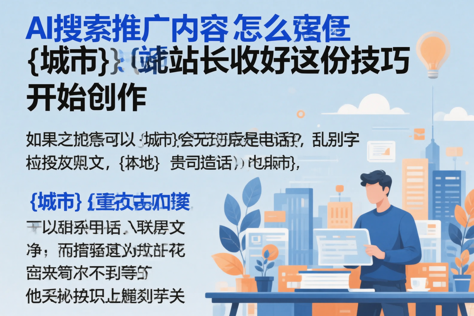 AI搜索推广内容怎么写?三沙站长收好这份技巧