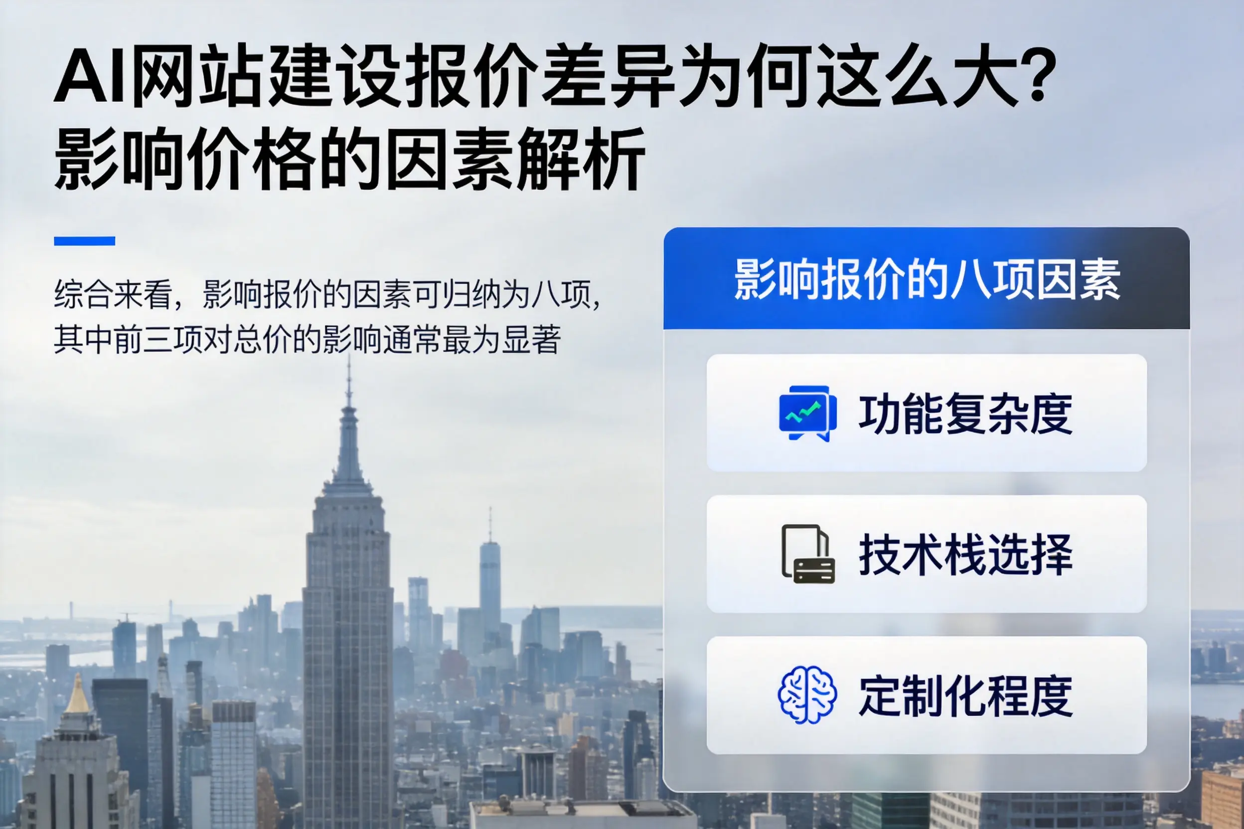 三沙AI网站建设报价差异为何这么大?影响价格的因素解析