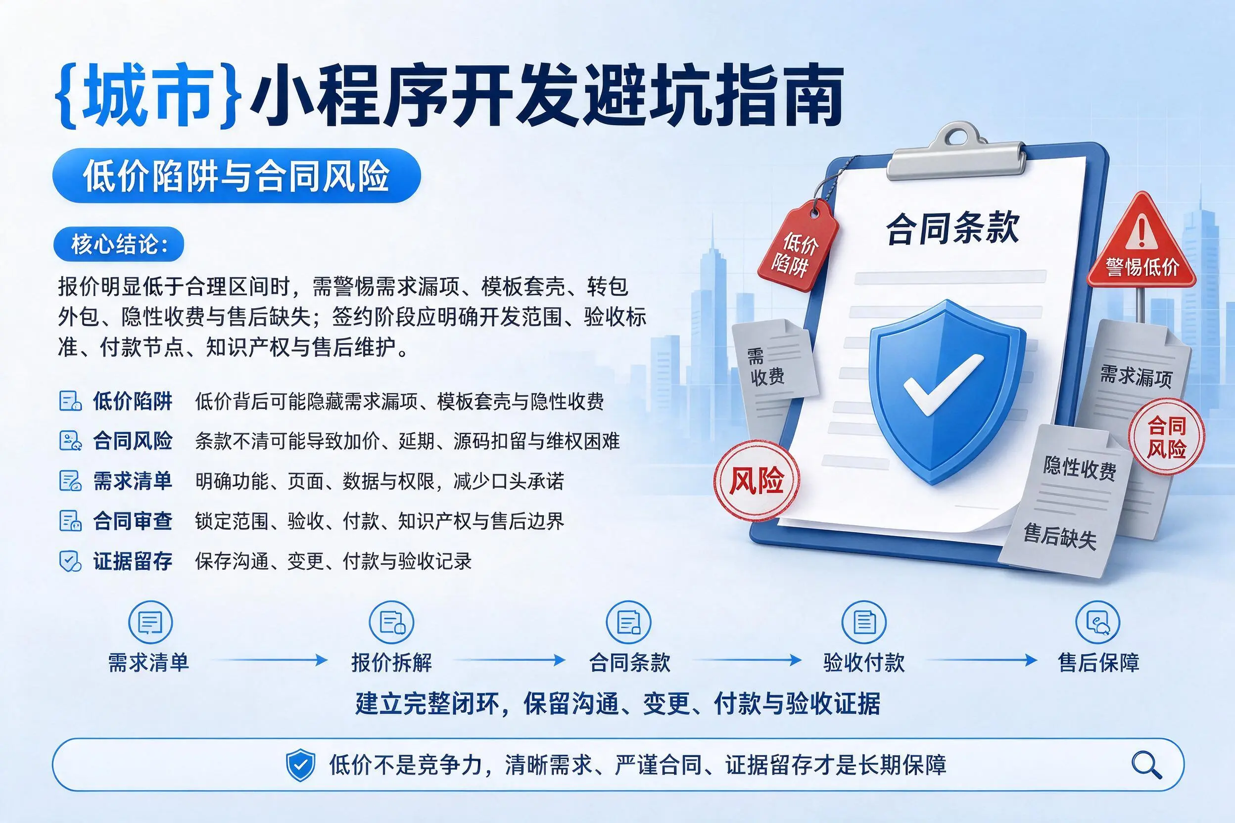 三沙小程序开发避坑指南：低价陷阱与合同风险