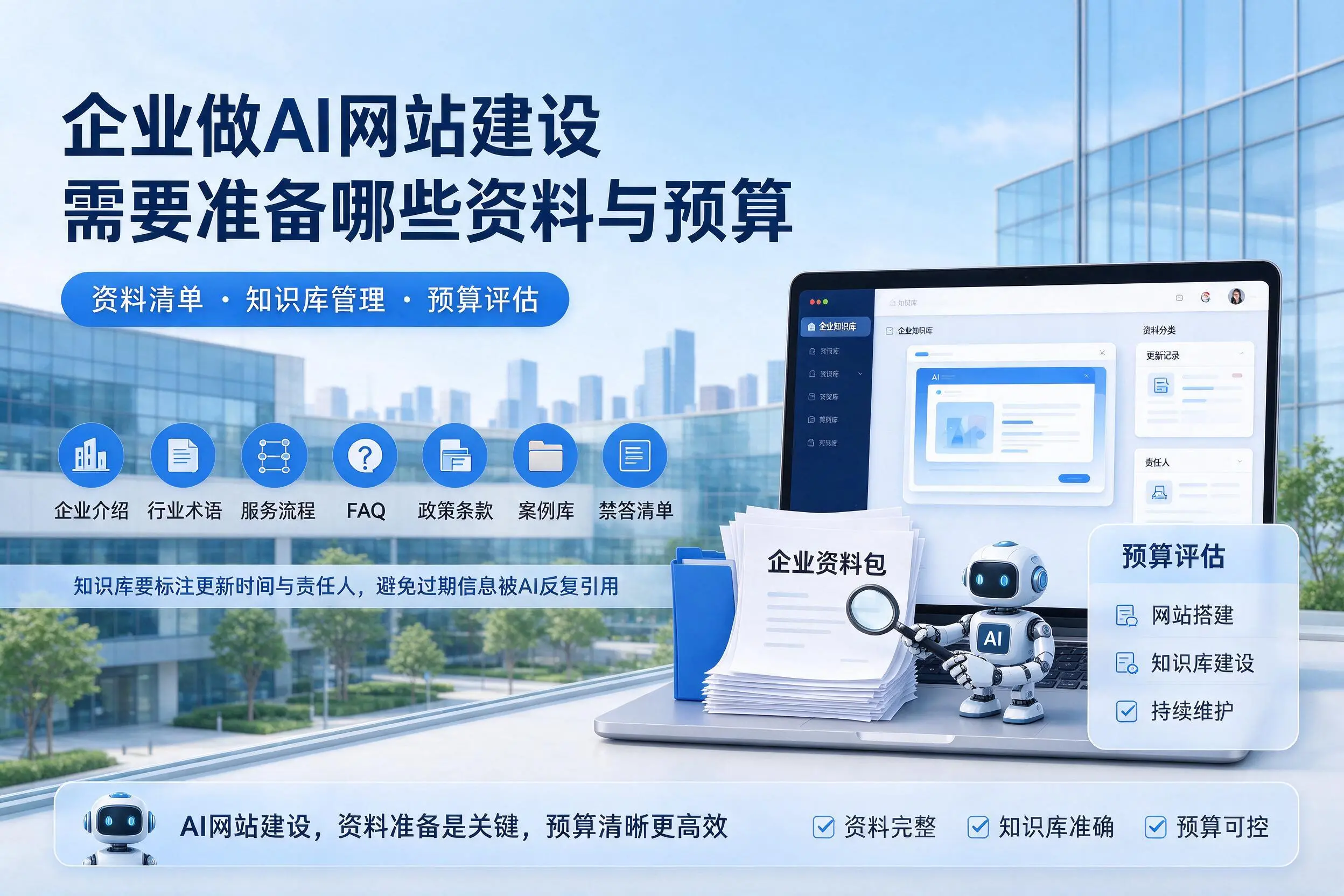 三沙企业做AI网站建设需要准备哪些资料与预算