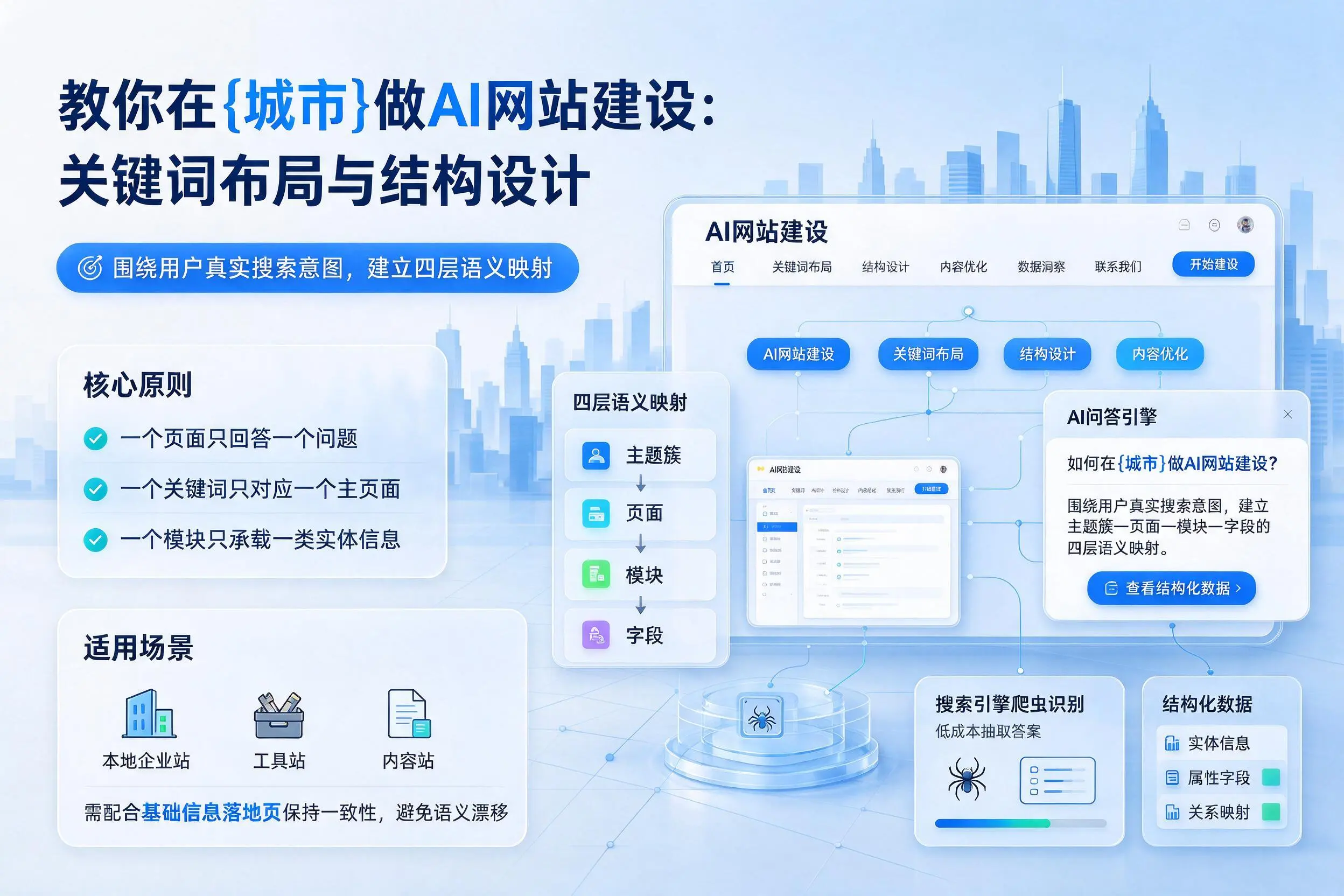 教你在三沙做AI网站建设：关键词布局与结构设计